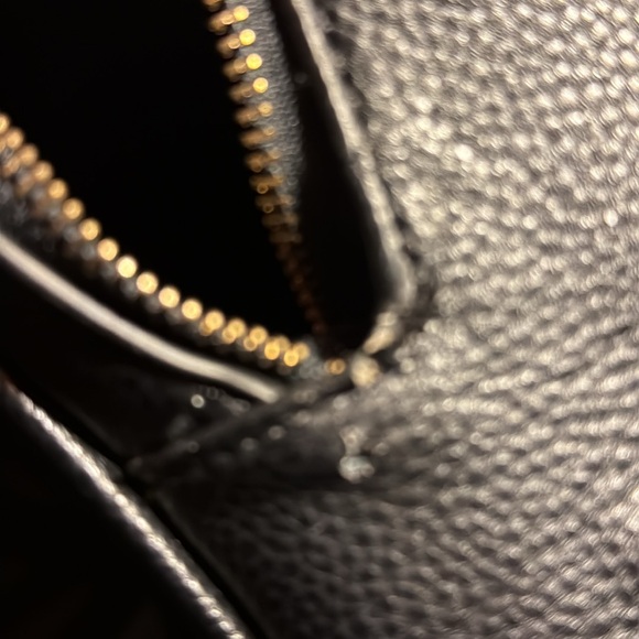 Michael Kors Rhea Black Leather and Gold Pyramid Stud Backpack - Picture 6 of 7